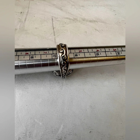 BRIGHTON VENUS RISING SWAROVSKI CRYSTAL Rare Find. Woman’s size 6.5 - Picture 8 of 9